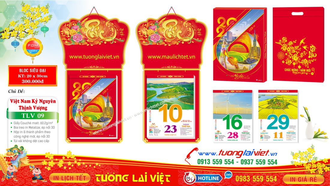 Đặt In Lịch Tết 2026