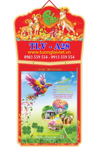 Lịch 52 tuần Chữ Cẩm Thạch