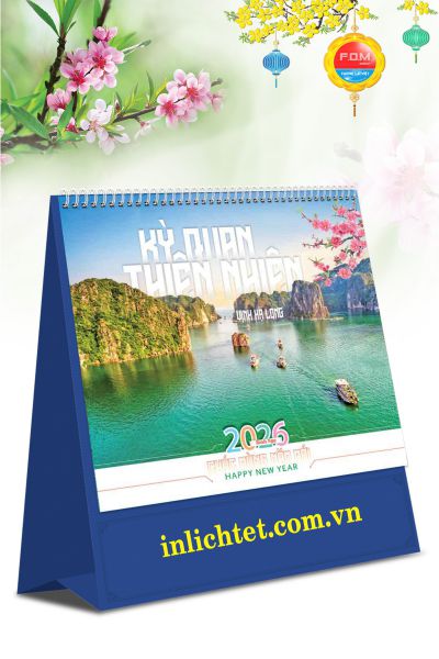 Mẫu lịch tết để bàn Cảnh đẹp thế giới