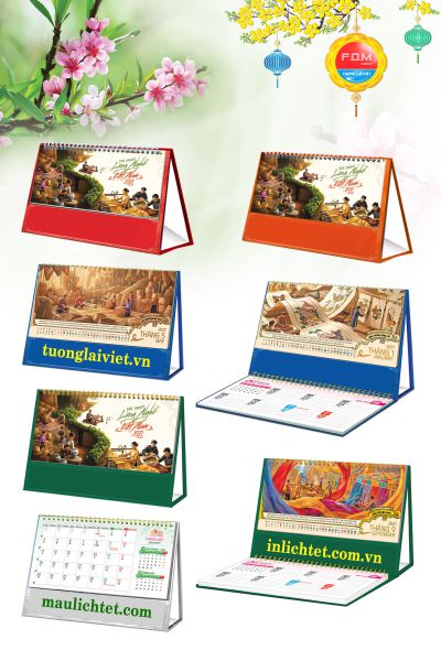 Mẫu lịch tết để bàn Công Nghệ Cuộc Sống