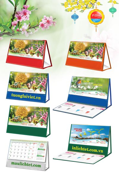 Mẫu lịch tết để bàn Môi Trường Cuộc Sống