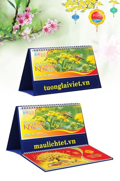 Mẫu lịch tết để bàn Những khoảnh khoắc đẹp