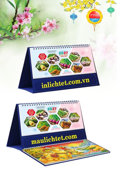 Mẫu lịch tết để bàn Sức Khỏe Cuộc Sống