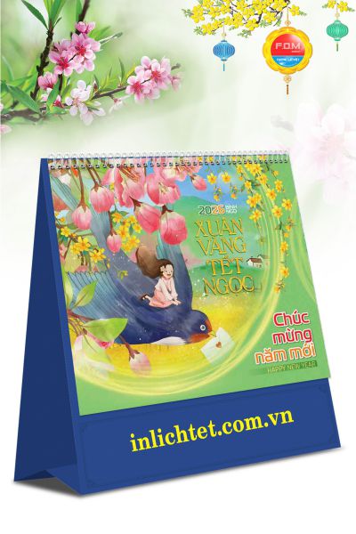 Mẫu lịch tết để bàn Tết an khang