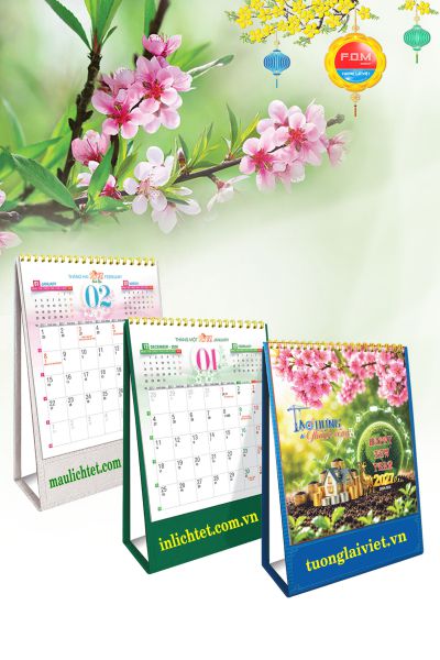 Mẫu lịch tết để bàn Thành Công Cuộc Sống